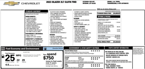 Photos of 2023 Chevrolet Blazer LT for sale in Alvin, TX at Auto Boutique Texas