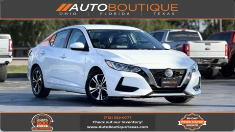 White 2022 Nissan Sentra SV for sale in Alvin, TX