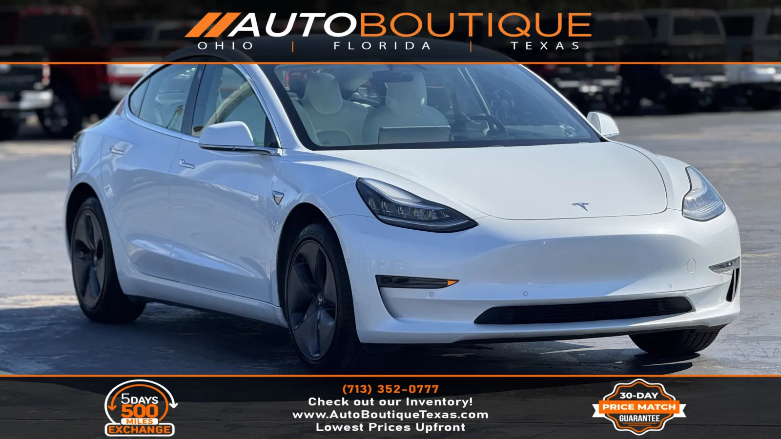 White 2020 Tesla Model 3 Standard Range Plus for sale in Alvin, TX