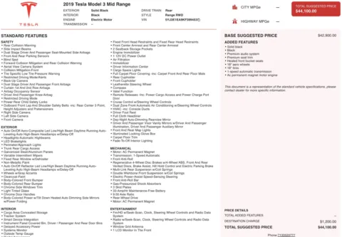 Photos of 2019 Tesla Model 3 Standard Range Plus for sale in Alvin, TX at Auto Boutique Texas