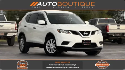White 2016 Nissan Rogue S for sale in Alvin, TX