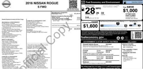Photos of 2016 Nissan Rogue S for sale in Alvin, TX at Auto Boutique Texas