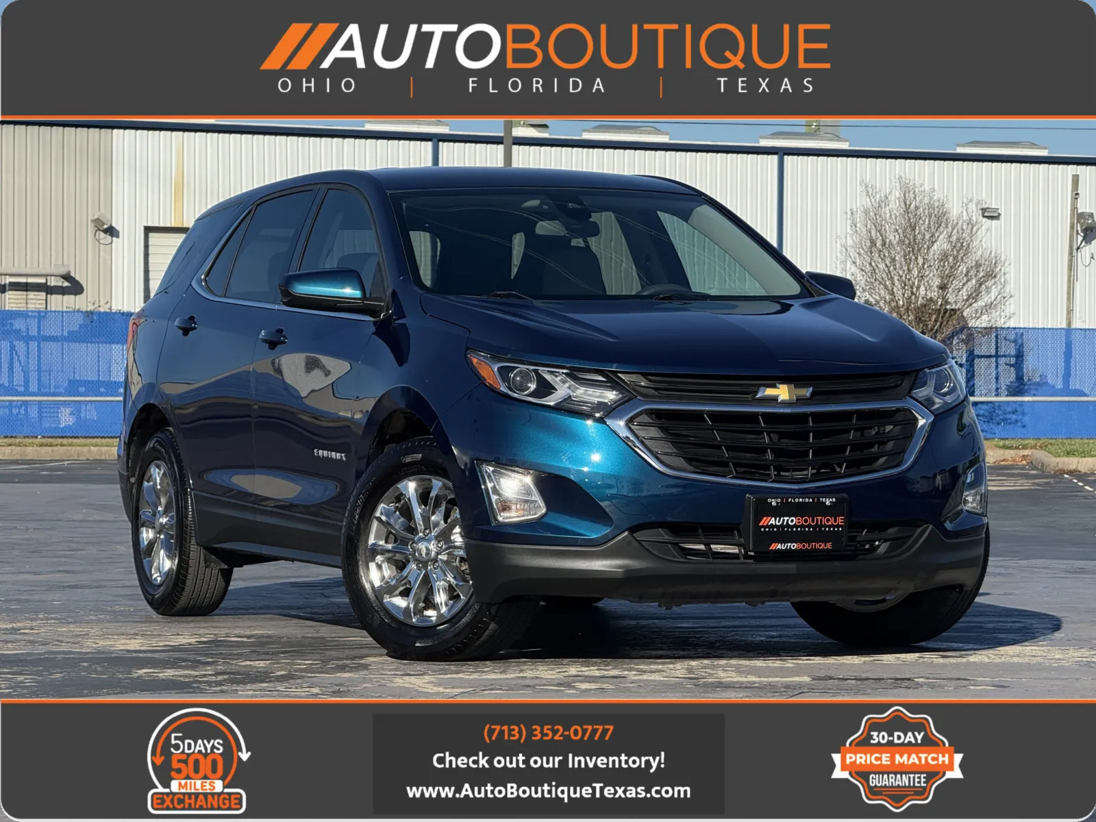 Blue 2020 Chevrolet Equinox LT for sale in Alvin, TX