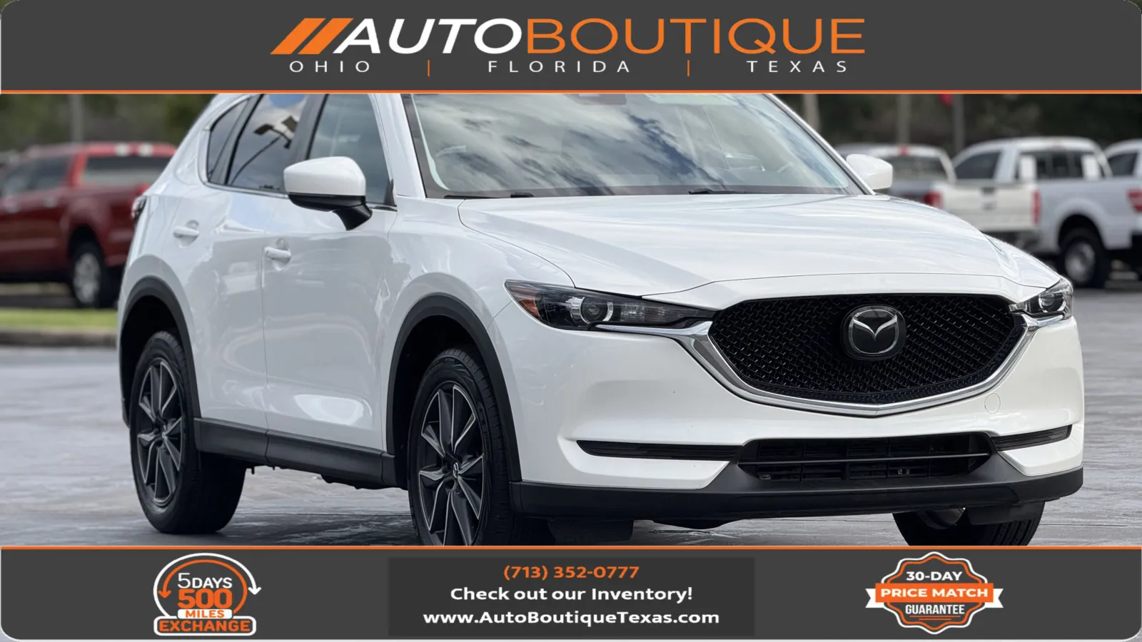 White 2018 Mazda CX-5 Touring for sale in Alvin, TX
