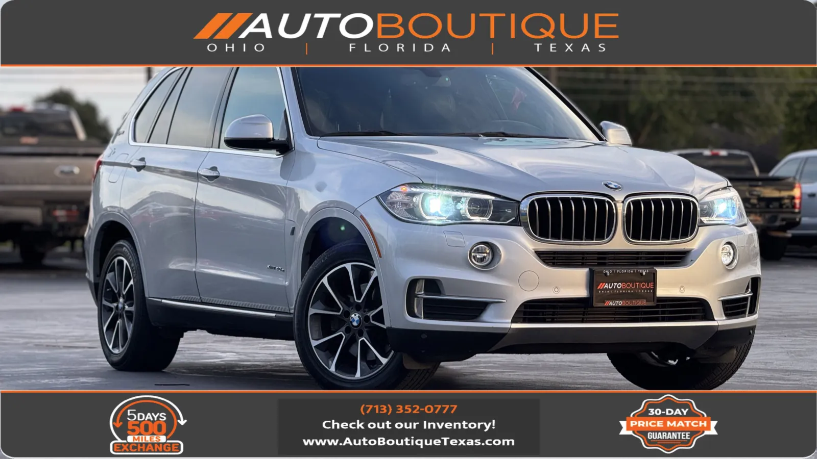 Silver 2017 BMW X5 xDrive40e iPerformance for sale in Alvin, TX