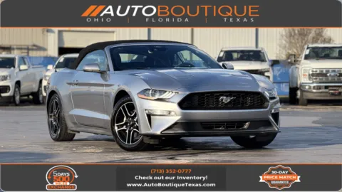 Silver 2021 Ford Mustang EcoBoost Premium for sale in Alvin, TX
