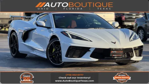 White 2024 CHEVROLET CORVETTE S 1LT for sale in Alvin, TX