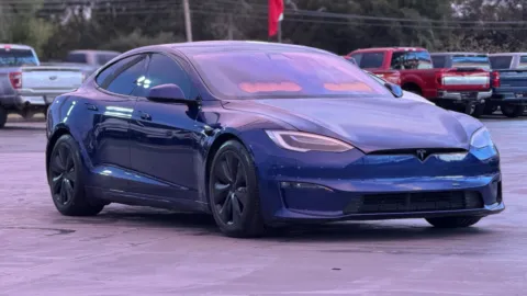 Blue 2021 TESLA MODEL S Plaid for sale in Alvin, TX