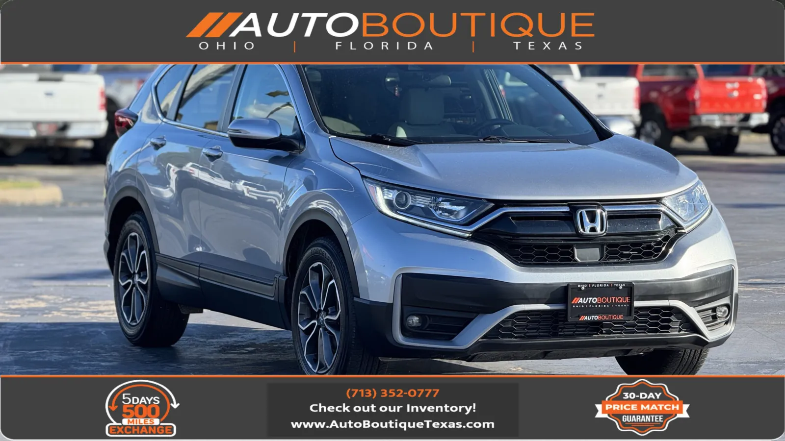 Silver 2021 Honda CR-V EX for sale in Alvin, TX