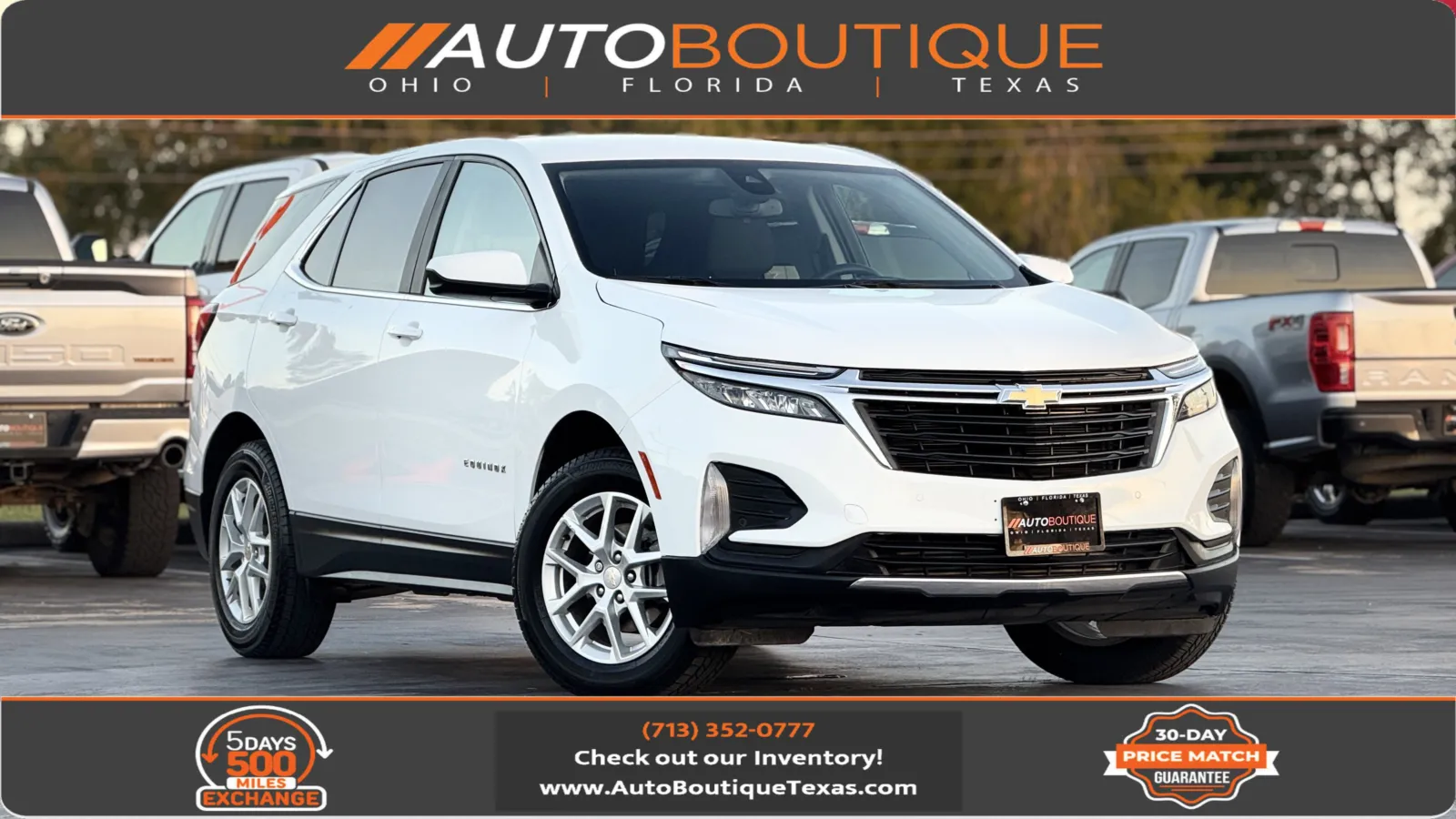 White 2023 Chevrolet Equinox LT for sale in Alvin, TX