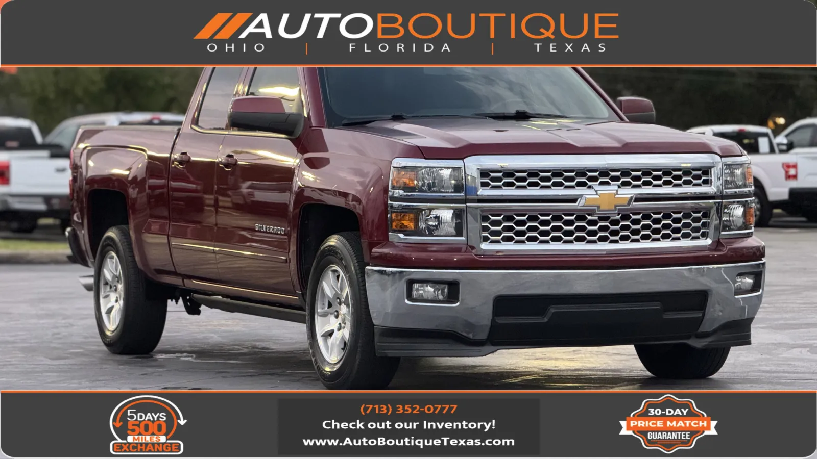 Red 2015 Chevrolet Silverado 1500 LT for sale in Alvin, TX