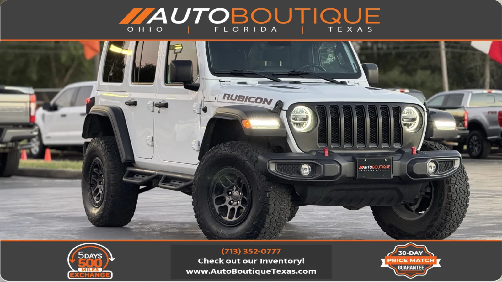White 2022 Jeep Wrangler Unlimited Rubicon for sale in Alvin, TX