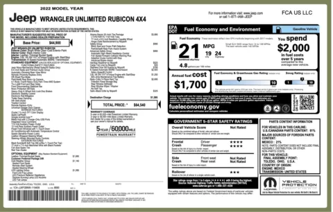 Photos of 2022 Jeep Wrangler Unlimited Rubicon for sale in Alvin, TX at Auto Boutique Texas