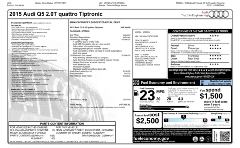 More photos of 2015 AUDI Q5 PREMIUM Premium Plus at Auto Boutique Texas, TX