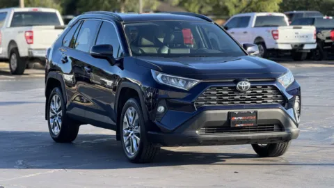 Blue 2021 Toyota RAV4 XLE Premium for sale in Alvin, TX