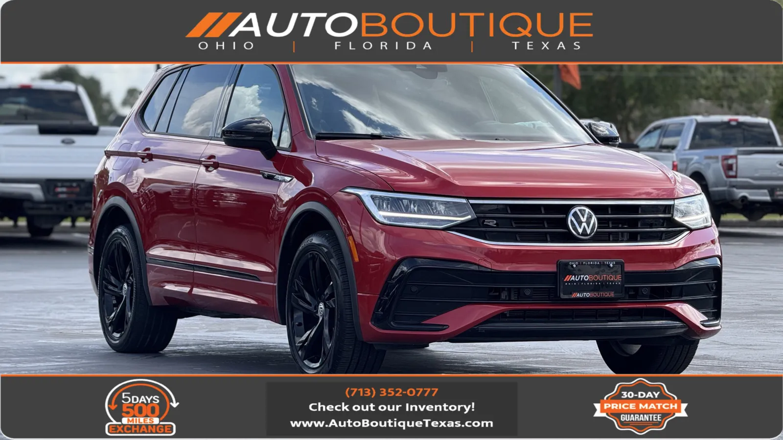 Red 2024 Volkswagen Tiguan SE R-Line Black for sale in Alvin, TX