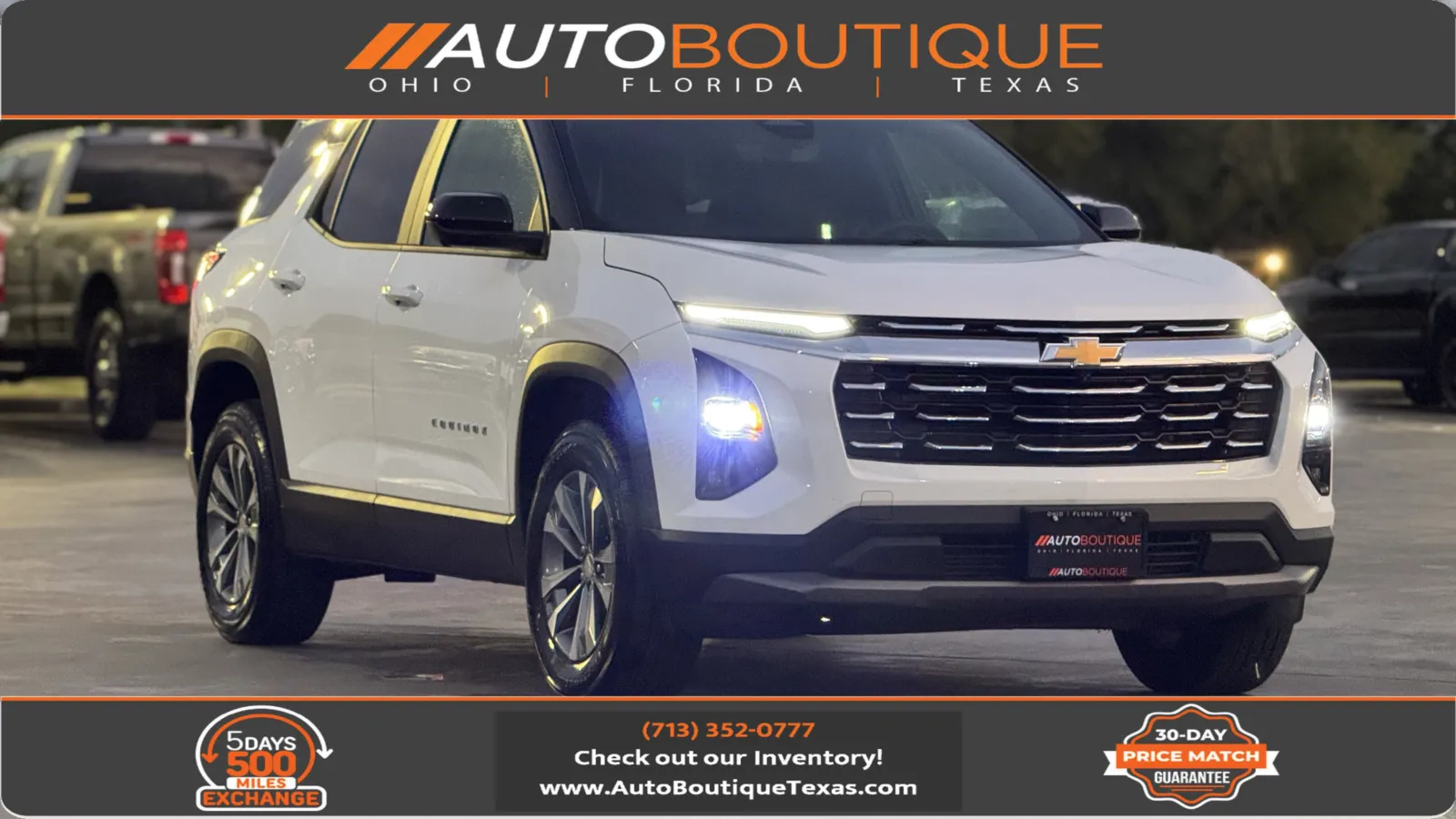 White 2025 Chevrolet Equinox FWD LT for sale in Alvin, TX