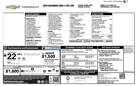 Photos of 2022 Chevrolet Colorado 2WD LT for sale in Alvin, TX at Auto Boutique Texas