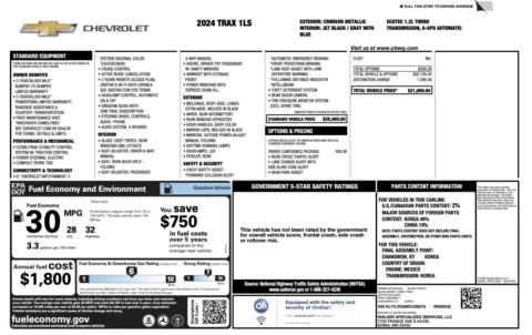 Photos of 2024 Chevrolet Trax LS for sale in Alvin, TX at Auto Boutique Texas