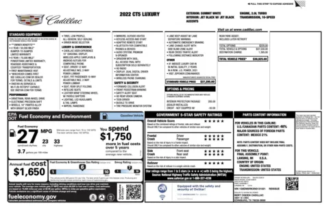 Photos of 2022 Cadillac CT5 Luxury for sale in Alvin, TX at Auto Boutique Texas