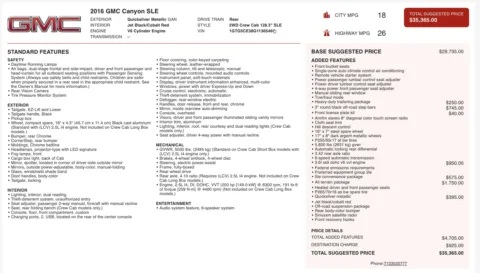 Photos of 2016 GMC Canyon 2WD SLE for sale in Alvin, TX at Auto Boutique Texas