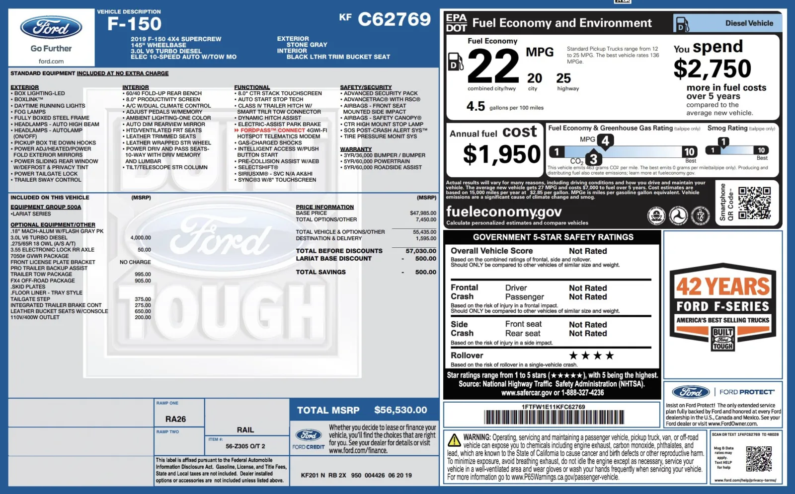 2019 Ford F-150 Lariat