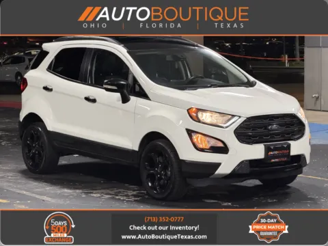 White 2021 Ford EcoSport SES for sale in Alvin, TX