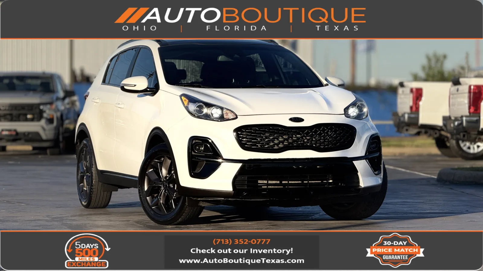 White 2021 Kia Sportage S for sale in Alvin, TX