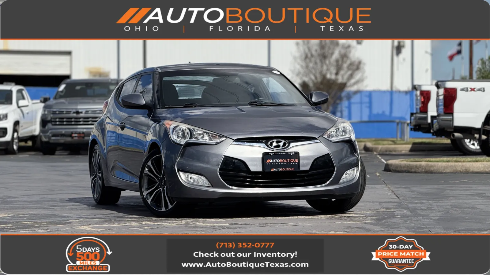 Gray 2017 Hyundai Veloster Value Edition for sale in Alvin, TX