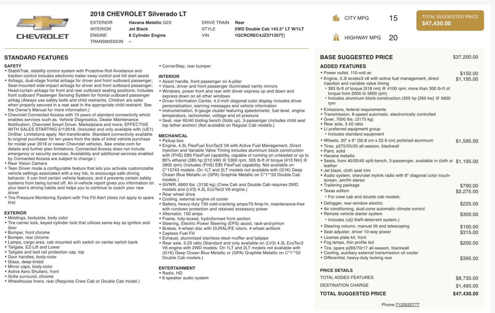 2018 Chevrolet Silverado 1500 LT for sale in Alvin, TX