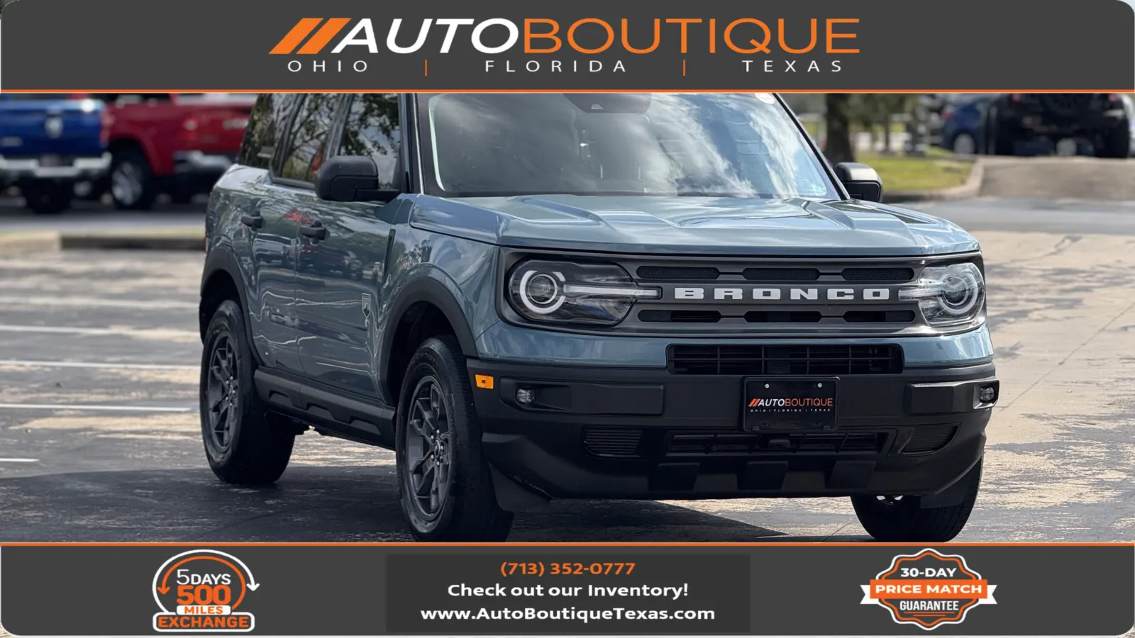 Blue 2023 Ford Bronco Sport Big Bend for sale in Alvin, TX