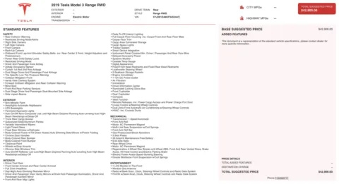 Photos of 2019 Tesla Model 3 Long Range for sale in Alvin, TX at Auto Boutique Texas