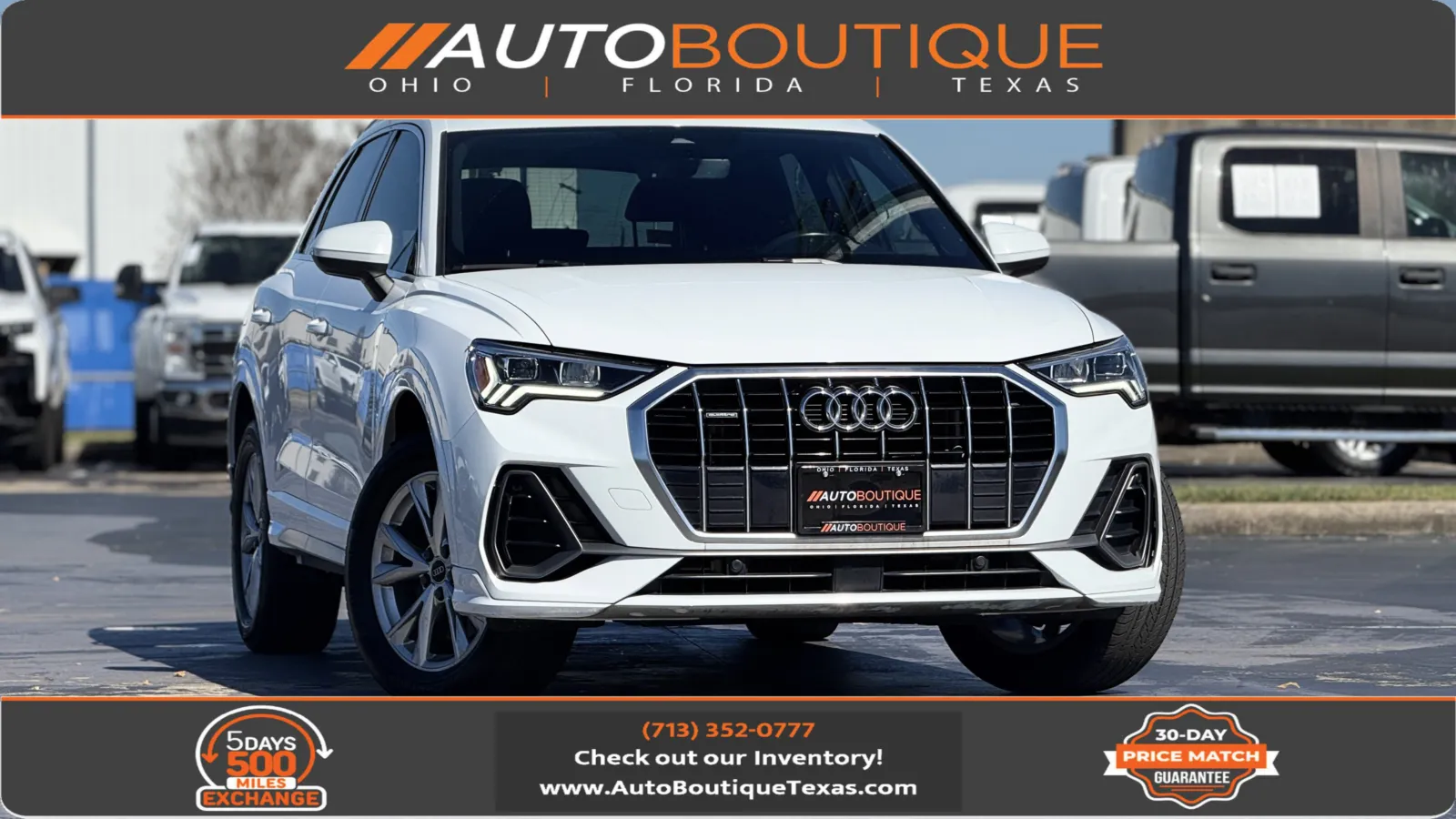 White 2024 Audi Q3 S line Premium for sale in Alvin, TX