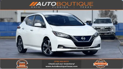 White 2020 Nissan LEAF SV for sale in Alvin, TX
