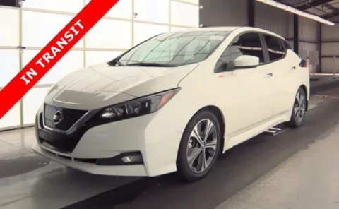 White 2020 Nissan LEAF SV for sale in Alvin, TX