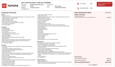 More photos of 2014 Toyota Avalon XLE Touring at Auto Boutique Texas, TX