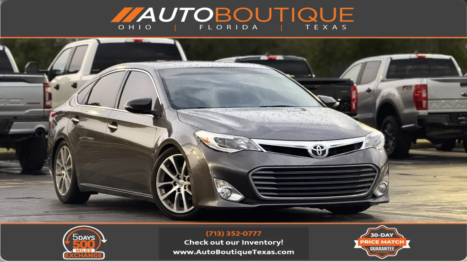 Gray 2014 Toyota Avalon XLE Touring for sale in Alvin, TX