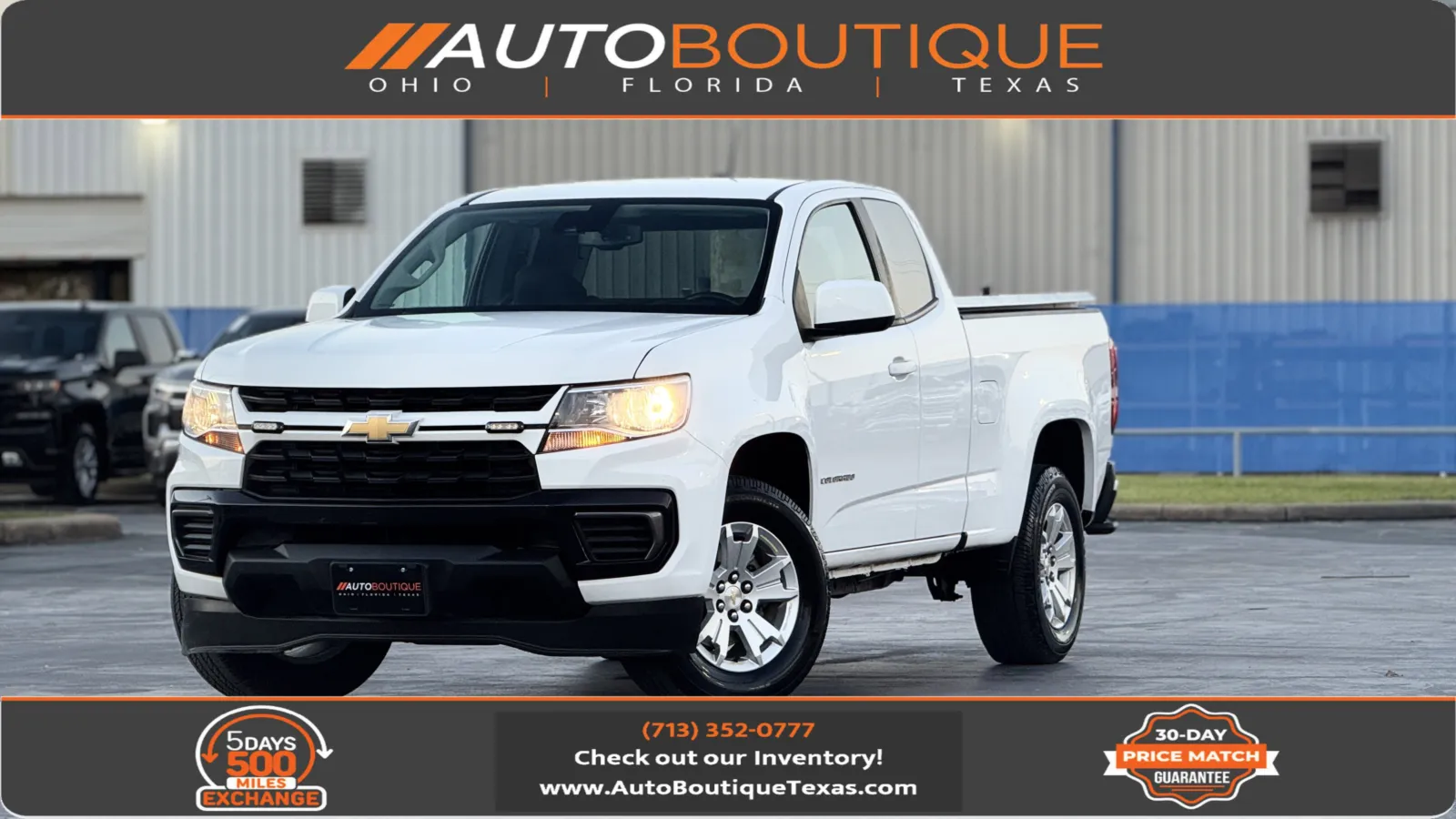White 2022 Chevrolet Colorado 2WD LT for sale in Alvin, TX