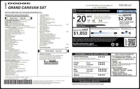 Photos of 2017 Dodge Grand Caravan SXT for sale in Alvin, TX at Auto Boutique Texas