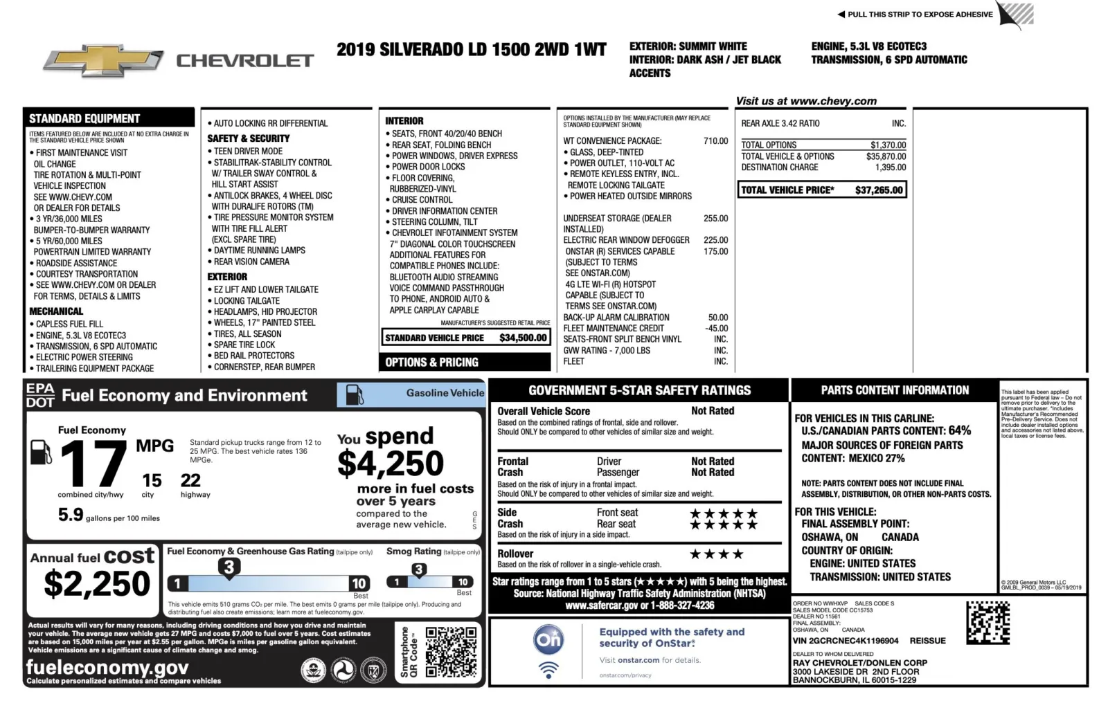 2019 Chevrolet Silverado 1500 LD Work Truck for sale in Alvin, TX