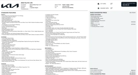 Photos of 2022 Kia K5 LXS for sale in Alvin, TX at Auto Boutique Texas