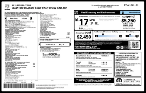 Photos of 2019 Ram 1500 Classic Lone Star for sale in Alvin, TX at Auto Boutique Texas