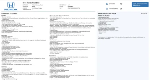 Photos of 2017 Honda Pilot Elite for sale in Alvin, TX at Auto Boutique Texas