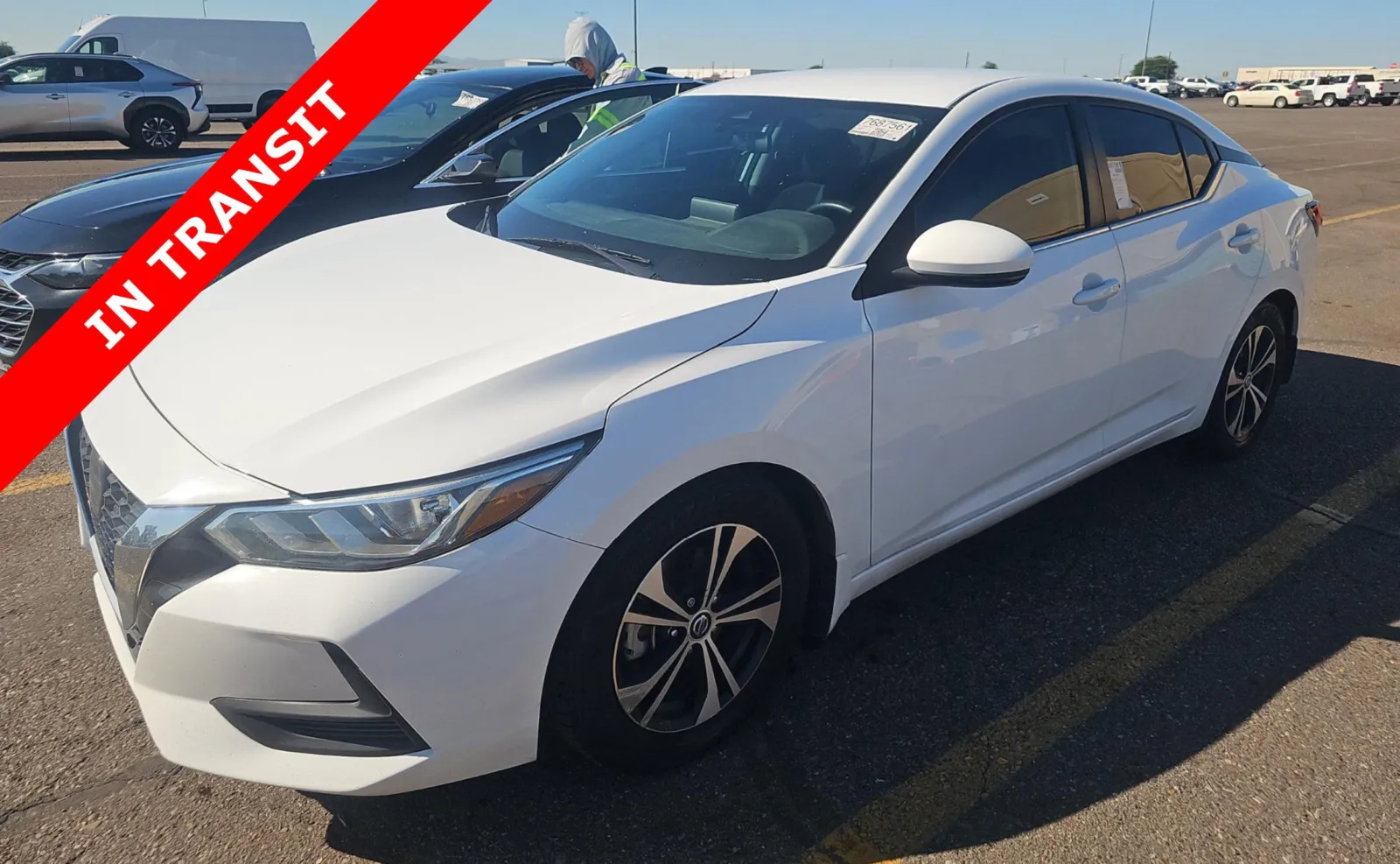 White 2020 NISSAN SENTRA SV for sale in Alvin, TX