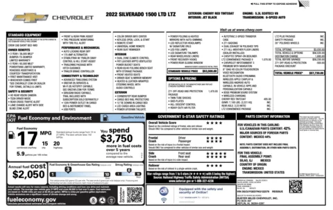 Photos of 2022 Chevrolet Silverado 1500 LTD LTZ for sale in Alvin, TX at Auto Boutique Texas