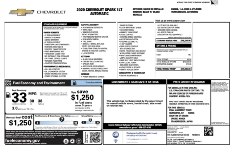 Photos of 2020 Chevrolet Spark LT for sale in Alvin, TX at Auto Boutique Texas