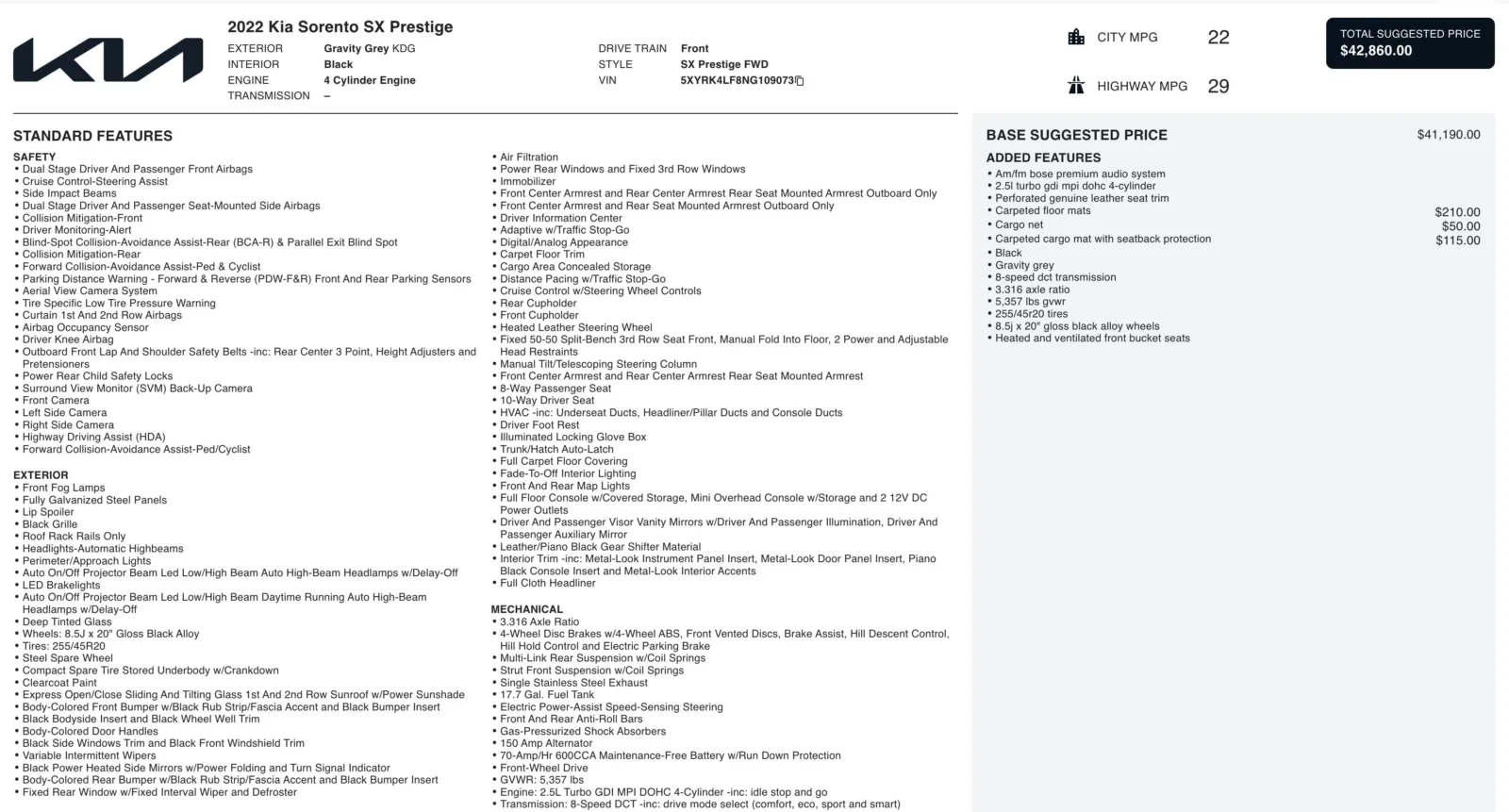 2022 Kia Sorento SX Prestige for sale in Alvin, TX