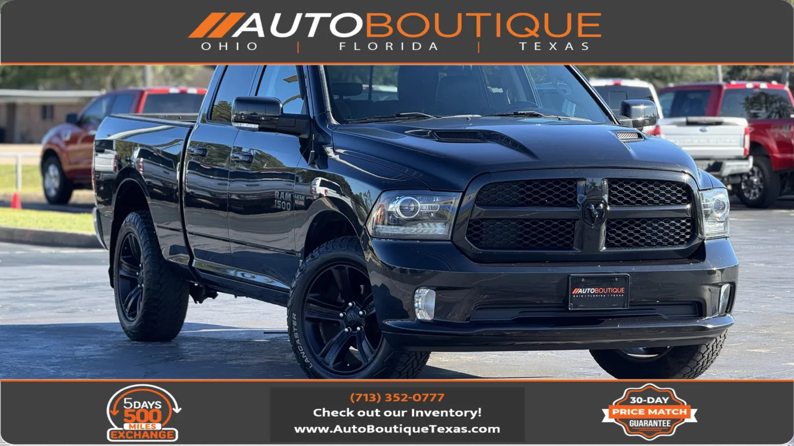 Black 2017 Ram 1500 Night for sale in Alvin, TX