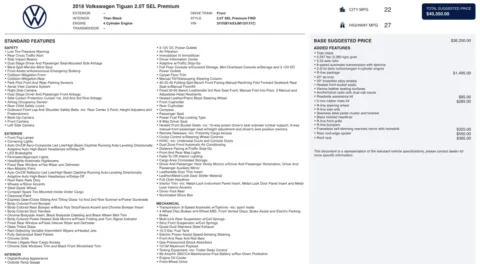 Photos of 2018 Volkswagen Tiguan SEL Premium for sale in Alvin, TX at Auto Boutique Texas