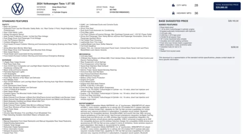 Photos of 2024 Volkswagen Taos SE for sale in Alvin, TX at Auto Boutique Texas